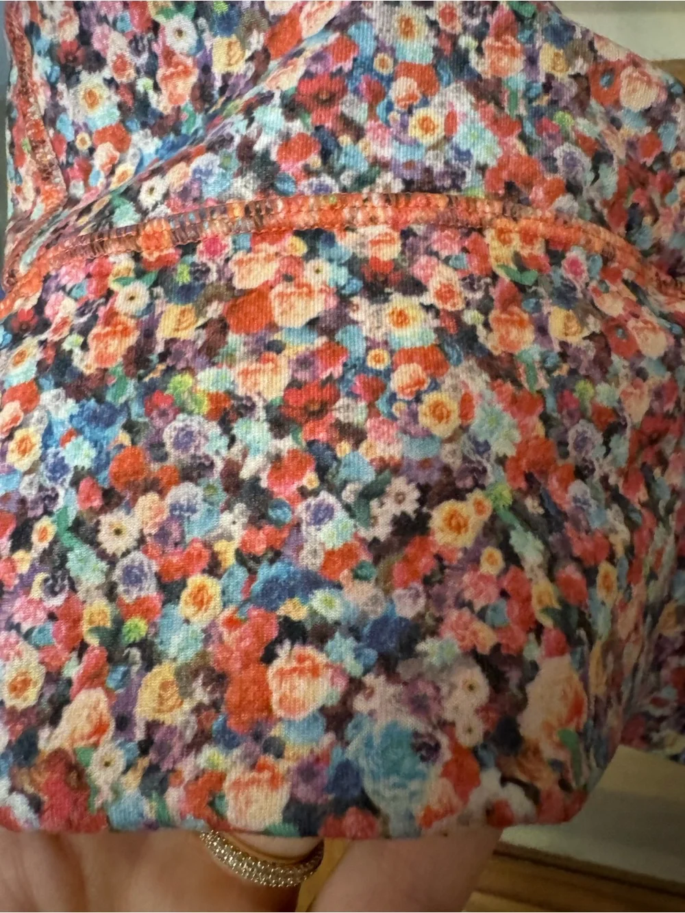 Women’s lululemon longline sports bra in Floral Pink Multi. Light support- Sz 10
